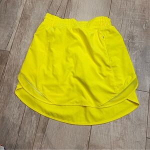 LULULEMON Sz 4 Bright lemon yellow skort athletic